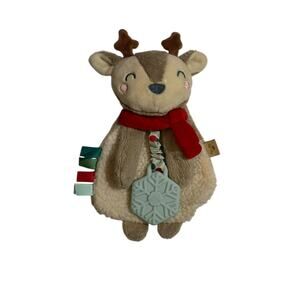 Itzy Ritzy Reindeer Holiday Plush Lovey & Teether Toy